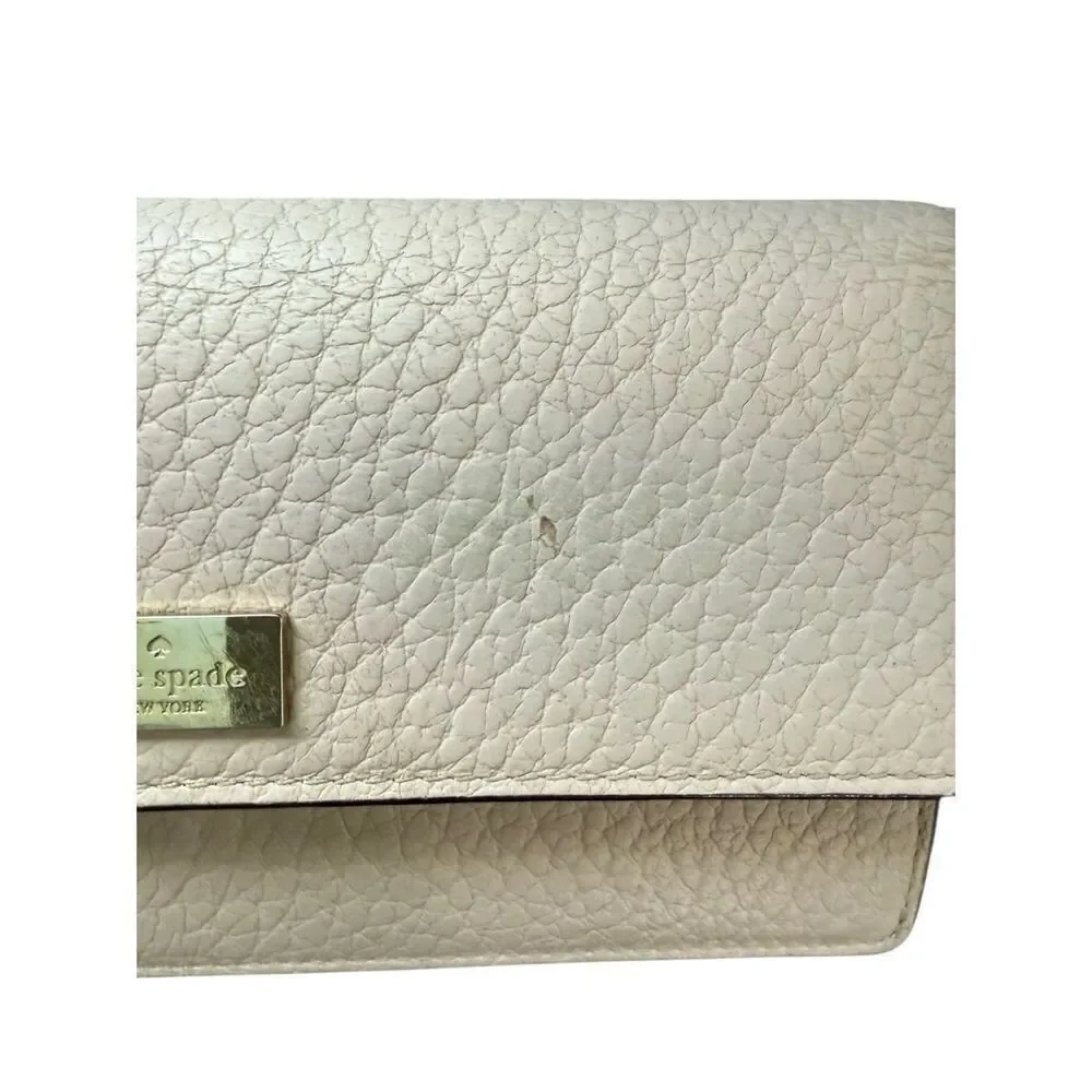 Kate Spade New York Womens Pink Warmvellum Prospect Place Liana Leather Wallet